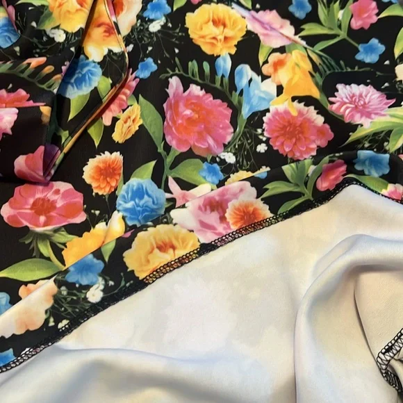 Beige By ECI Black Floral Scuba Lined Sheath Dress - Picture 12 of 16